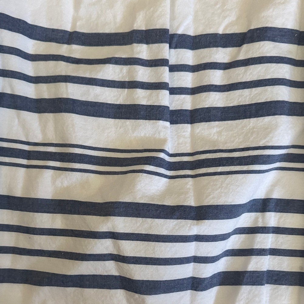 Vineyard Vines Blue Striped Off-Shoulder Blouse - Picture 5 of 5
